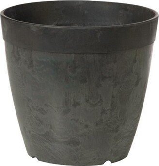 Novelty Dolce Round Planter Black 8.5 Inch