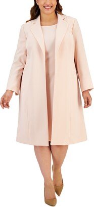 Plus Size Topper Jacket & Sheath Dress Suit