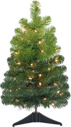 Pre-Lit Tabletop Ombre Green Christmas Tree, 2