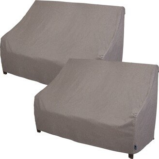 Modern Leisure® Garrison Waterproof Patio Loveseat Cover, 2-Pack, 82.5L x 38W x 38.25H, Granite