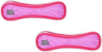 DuraForce Bone Tiger Pink-Pink, 2-Pack Dog Toys