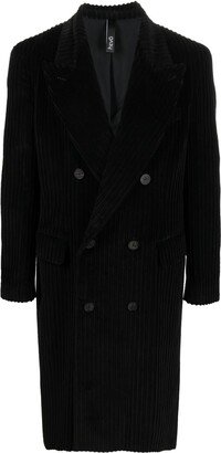 Corduroy Double-Breasted Coat-AA