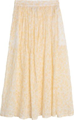 CARON CALLAHAN Midi Skirt Yellow