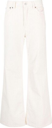 Corduroy Wide-Leg Trousers-AC