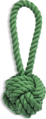 Celtic Knot Rope Dog Toy, Olive