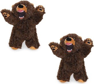 Mighty Jr Angry Animals Bear, 2-Pack Dog Toys