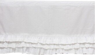 MixNMatch White frills on bottom Crib/Toddler ruffles/skirt