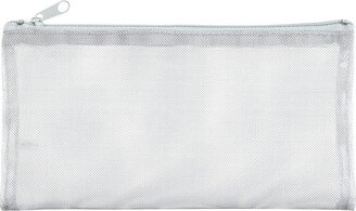 Small Micro Mesh Pouch Silver