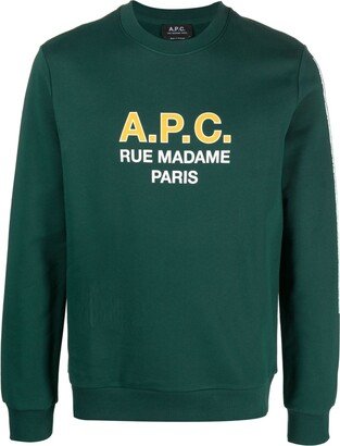 Logo-Print Cotton Sweatshirt-AK