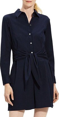 Tie-Waist Long-Sleeve Romper