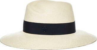 Virginie Logo Plaque Ribbon Trim Hat