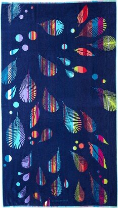 Plumes Marina Cotton Beach Towel