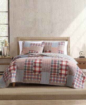 Hawthorne Brown Reversible 3-Piece Full/Queen Quilt Set