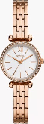 Fossil Outlet Tillie Mini Three-Hand Rose Gold-Tone Stainless Steel Watch jewelry