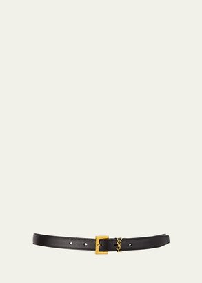 Monogram Leather Belt-AC