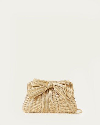 Rayne Gold Bow Clutch-AA