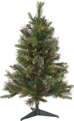 Northlight Pre-Lit Kingston Cashmere Pine Full Artificial Christmas Tree Multi Lights