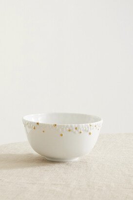 Haas Brothers Mojave 14cm Gold-plated Porcelain Bowl - White