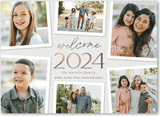 New Year's Cards: Snapshot Exhibit New Year's Card, Grey, 5X7, New Year, Standard Smooth Cardstock, Square