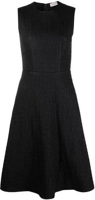 Quilted Sleeveless Flared Dress