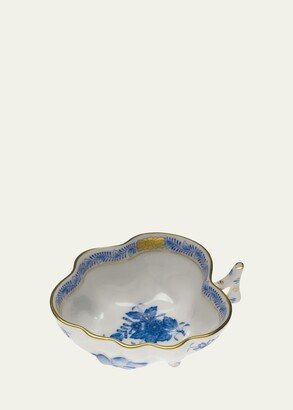 Chinese Bouquet Blue Deep Leaf Dish-AA