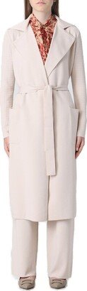 Belted Long-Sleeved Coat-BE