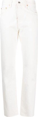 High-Rise Straight-Leg Jeans-AJ