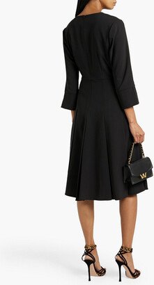 Mikael Aghal Pleated crepe dress