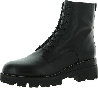 Garret Womens Lugged Sole Ankle Combat Boots