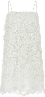 Raie Lace Flower Mini Dress-AA