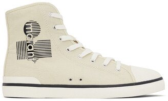 Beige Benkeenh High-Top Sneakers