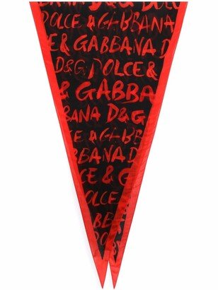 Logo-Print Scarf-AA