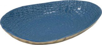 Crocodile Textured Aluminum Platter