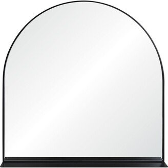 Signature Home Collection 35 Black Traditional Arch Framed Wall Mirror