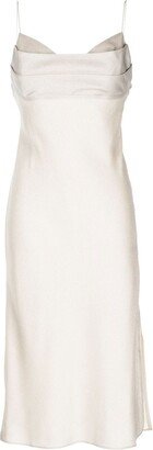 Lottie pleat-detailing midi dress