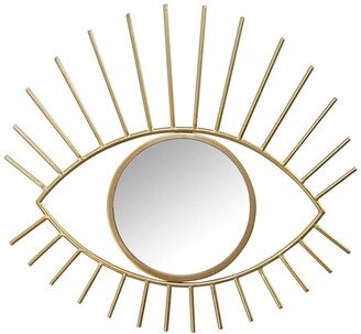 Gold Metal Eye Wall Mirror