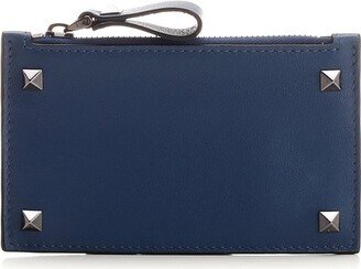 Garavani Rockstud Zip-Up Cardholder-AE