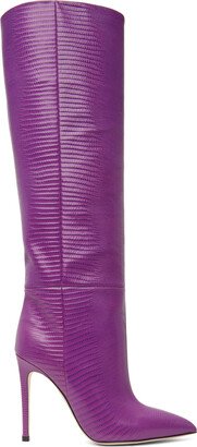 Purple Stiletto Boots