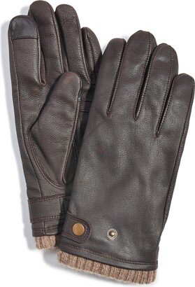 Men's Quilted Cashmere Gloves, Created for Macy's