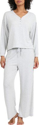 Feather Soft Stripe Boxy Top Pajamas