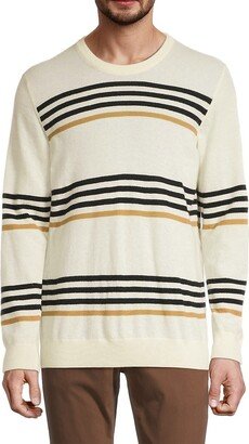 Saks Fifth Avenue Made in Italy Saks Fifth Avenue Men's Striped Cashmere Sweater