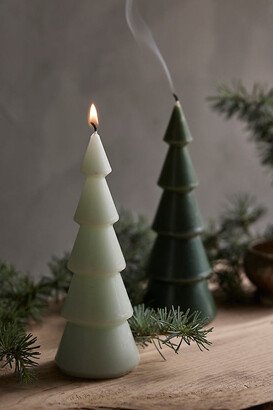 Evergreen Tree Pillar Candle