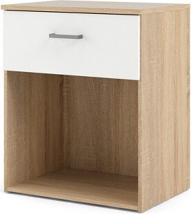 1 Drawer Nightstand in White