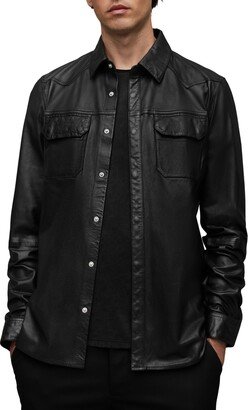 Ivan Leather Shirt Jacket