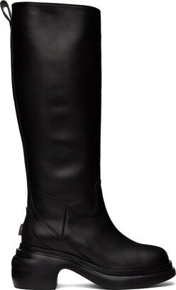 Black Plaque Boots