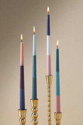 Jewel Tone Ombre Taper Candles, Set of 4