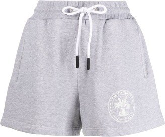 Logo-Print Drawstring Track Shorts