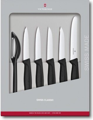 Swiss Classic 3.2 Inch 6 Piece Paring Knife Set Black