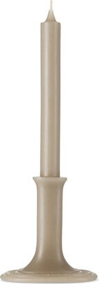 Taupe Feu de Bois Scented Taper Dinner Candle