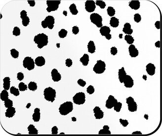 Mouse Pads: Dalmatian Spots Mouse Pad, Rectangle Ornament, White